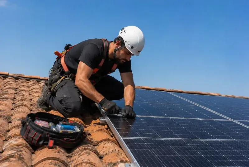 Maintenance et monitoring de panneaux solaires à Pénestin